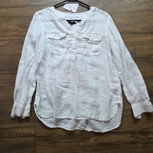 Talbots Linen Top